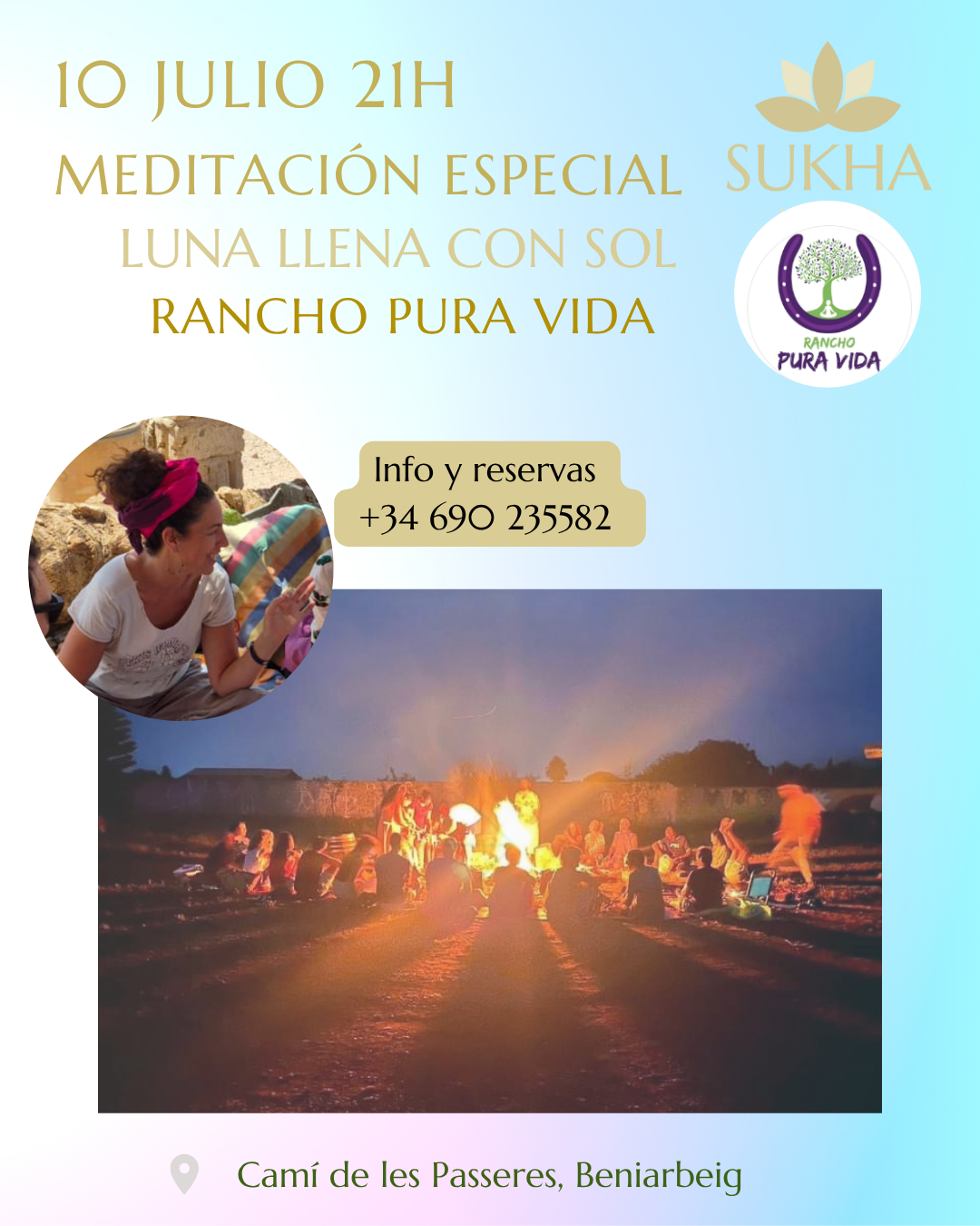 meditacion luna llena rancho pura vida